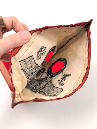 Kraftfahrzeugstander für ein Fahrzeug der Gauleitung der NSDAP. Alterspuren, Maße 23,5 x 32,5cm