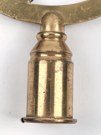 Bayern, Fahnenspitze  eines Kriegerverein. Messing mit 17cm Durchmesser