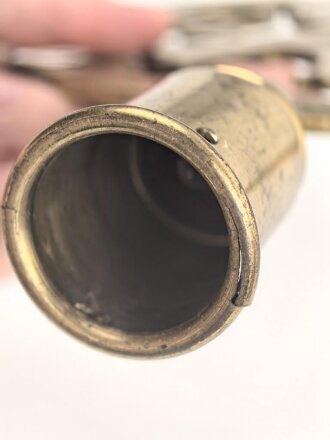 Bayern, Fahnenspitze  eines Kriegerverein. Messing mit 17cm Durchmesser