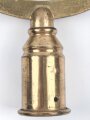 Bayern, Fahnenspitze  eines Kriegerverein. Messing mit 17cm Durchmesser