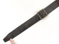Eindornkoppel schwarzes Lackleder, Höhe 40mm, Gesamtlänge etwa 114cm, Messingschloss