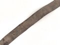 Eindornkoppel ungeschwarzes Leder, Höhe 40mm, Gesamtlänge etwa 94cm, Eisenschloss