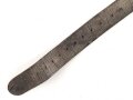 Eindornkoppel ungeschwarzes Leder, Höhe 40mm, Gesamtlänge etwa 94cm, Eisenschloss