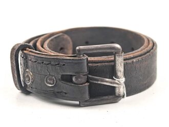Eindornkoppel schwarzes Leder, Höhe 27mm,...