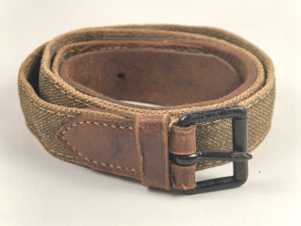 Leder/ Leinenriemen braun, Breite knapp über 3cm,...