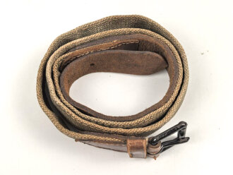 Leder/ Leinenriemen braun, Breite knapp über 3cm,...