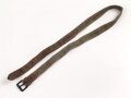 Leder/ Leinenriemen braun, Breite knapp über 3cm, Länge etwa 120cm, Alter und Herkunft unbekannt