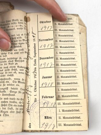 1. Weltkrieg, Soldbuch Duplikat und Entlassungsschein eines Angehörigen im Landwehr Fußartillerie  Battl. 51.