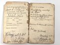 1. Weltkrieg, Soldbuch Duplikat und Entlassungsschein eines Angehörigen im Landwehr Fußartillerie  Battl. 51.