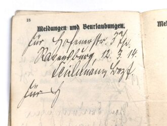 Kaiserliche Marine, Militärpaß eines Angehörigen in einer Matrosen Artillerie Abteilung Helgoland, dazu sein Führungszeugnis von 1912