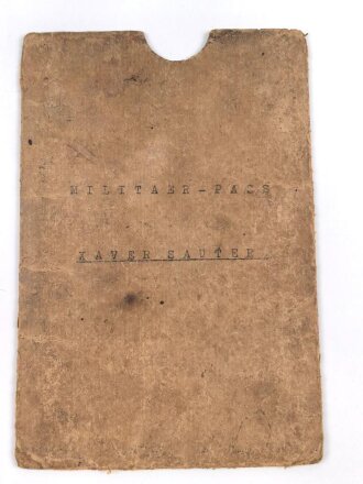 Kaiserliche Marine, Militärpaß eines Angehörigen in einer Matrosen Artillerie Abteilung Helgoland, dazu sein Führungszeugnis von 1912