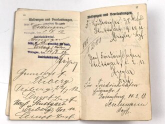 Kaiserliche Marine, Militärpaß eines Angehörigen in einer Matrosen Artillerie Abteilung Helgoland, dazu sein Führungszeugnis von 1912