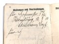 Kaiserliche Marine, Militärpaß eines Angehörigen in einer Matrosen Artillerie Abteilung Helgoland, dazu sein Führungszeugnis von 1912