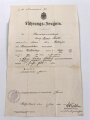 Kaiserliche Marine, Militärpaß eines Angehörigen in einer Matrosen Artillerie Abteilung Helgoland, dazu sein Führungszeugnis von 1912