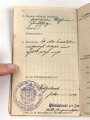 Kaiserliche Marine, Militärpaß eines Angehörigen in einer Matrosen Artillerie Abteilung Helgoland, dazu sein Führungszeugnis von 1912