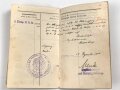 Kaiserliche Marine, Militärpaß eines Angehörigen in einer Matrosen Artillerie Abteilung Helgoland, dazu sein Führungszeugnis von 1912