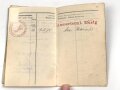 Kaiserliche Marine, Militärpaß eines Angehörigen in einer Matrosen Artillerie Abteilung Helgoland, dazu sein Führungszeugnis von 1912