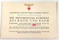 Einladung des " Institut für Deutsche Ostarbeit Krakau "Die Neuordnung Europas aus Rasse und Raum" datiert 1940, Maße: 17x11,5cm