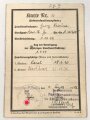 Soldatenfamilienarztkarte, datiert 1942