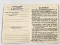 Soldatenfamilienarztkarte, datiert 1942