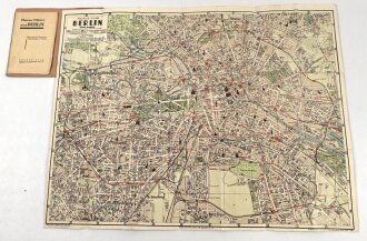 "Pharus Plan Berlin mit kleinem Führer" datiert 1941, Maße: 21x15cm