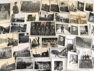 Konvolut 50 originale Fotos aus unterschiedlichen Nachlässen, meist Wehrmacht