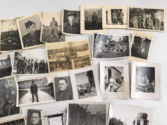 Konvolut 50 originale Fotos aus unterschiedlichen Nachlässen, meist Wehrmacht