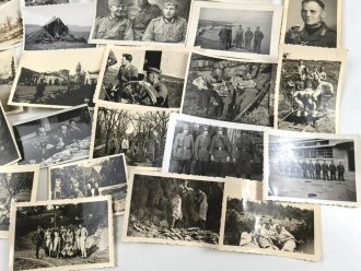 Konvolut 50 originale Fotos aus unterschiedlichen Nachlässen, meist Wehrmacht