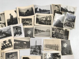 Konvolut 50 originale Fotos aus unterschiedlichen Nachlässen, meist Wehrmacht