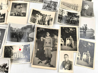 Konvolut 50 originale Fotos aus unterschiedlichen Nachlässen, meist Wehrmacht