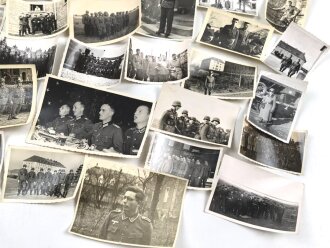 Konvolut 50 originale Fotos aus unterschiedlichen Nachlässen, meist Wehrmacht