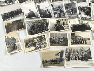 Konvolut 50 originale Fotos aus unterschiedlichen Nachlässen, meist Wehrmacht