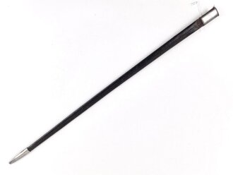 Kaiserreich, Scheide für einen Degen, eiserne Beschläge, der untere Beschlag vermutlich neuzeitlich gefertigt. Gesamtlänge 83cm