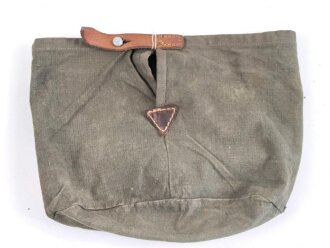 Tasche für ein Kochgeschirr der Wehrmacht.  Nicht aus einem Tornister herausgetrennt, sondern exakt so verausgabt.
