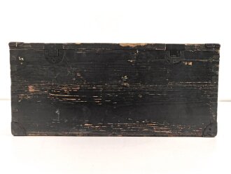 Fernschreibstationskasten Wehrmacht. Maße etwa 46 x 51 x 23cm. Originallack, ungereinigtes Stück