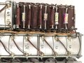 Lauschempfänger 40 , LE40 der Wehrmacht. Gerät Nummer 2818, datiert 1942. Originallack, Funktion nicht geprüft. verwendet um Fernsprechverbindungen abzuhören