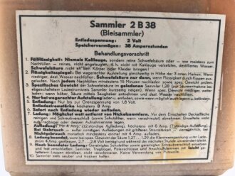 Sammler 2B38 der Wehrmacht . Datiert 1943, Vollständig leer, dennoch KEIN VERSAND NACH ÜBERSEE