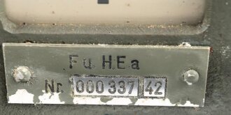 Funk Horch Empfänger a, Fu.H.a. Gerät Nummer...