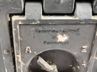 Funk Horch Empfänger a, Fu.H.a. Gerät Nummer 337, datiert 1942. Originallack, Funktion nicht geprüft.