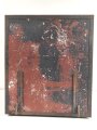 Transportkasten "Fu 6 ( Vorrat)" Originallack, ungereinigtes Stück mit zugehörigem Gehäusedeckel, gehört ins KFZ61.