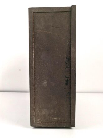 Transportkasten "Fu 5 ( Vorrat)" Originallack, ungereinigtes Stück mit zugehörigem Gehäusedeckel, gehört ins KFZ61.
