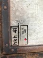 Transportkasten "Fu 5 ( Vorrat)" Originallack, ungereinigtes Stück mit zugehörigem Gehäusedeckel, gehört ins KFZ61.