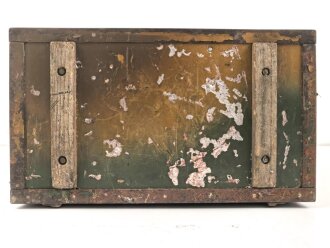 Zubehörtornister zum Tornisterfunkgerät b1 der Wehrmacht. Ungereinigtes Stück ,Originallack