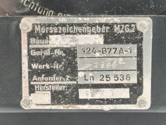 Luftwaffe Morsezeichengeber MZG2, Ln 25536. Originallack,...