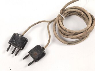 Handapparat Hap2, Hörer für Funkgeräte in vorderster Linie, kann benutzt werden ohne den Stahlhelm abzusetzen. Ungereinigtes Stück in gutem Zustand, Funktion nicht geprüft