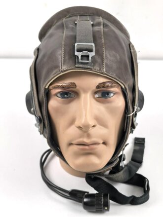 Russland, Kopfhaube für fliegendes Personal aus der Zeit des kalten Krieg. Guter Zustand, Kopfgrösse 57