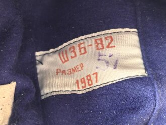 Russland, Kopfhaube für fliegendes Personal aus der Zeit des kalten Krieg. Guter Zustand, Kopfgrösse 57