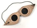 Luftschutz Gasbrille für Kinder, getönte Ausführung, Leder weich