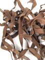 Konvolut Riemen aus Web Ersatzmaterial mit teils Deutschen, teils Italienischen ? Metallbeschlägen. Der Ring hnat einen Durchmesser von 4,3mm, der lange Riemen hat eine Länge von 56cm.