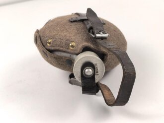 Feldflasche Wehrmacht, Hersteller FWBN39, Leder angetrocknet